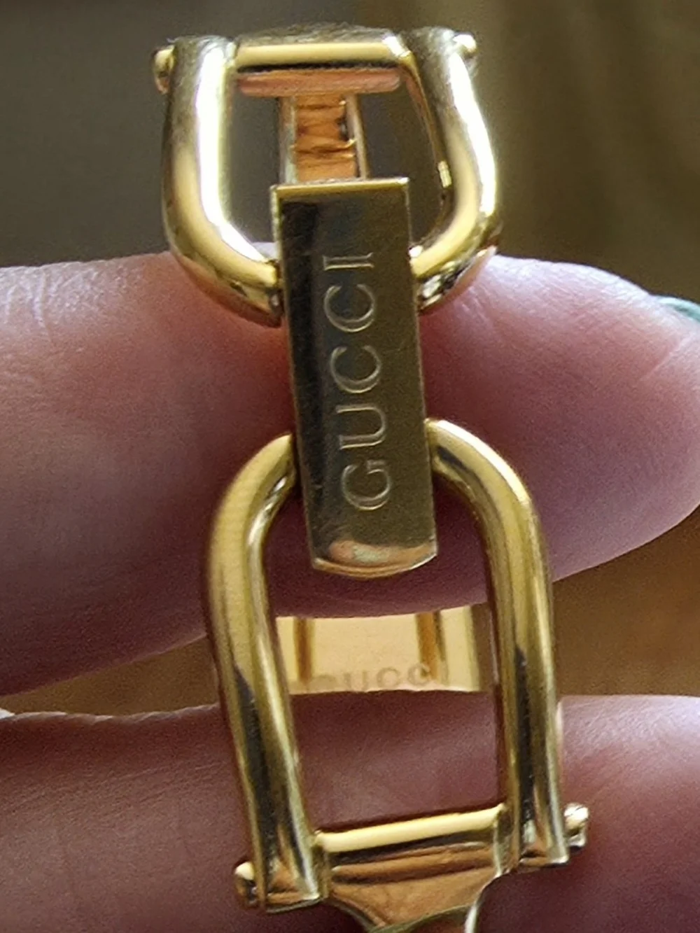Gucci Gold-Tone Branded Link Bracelet - Picture 4 of 5